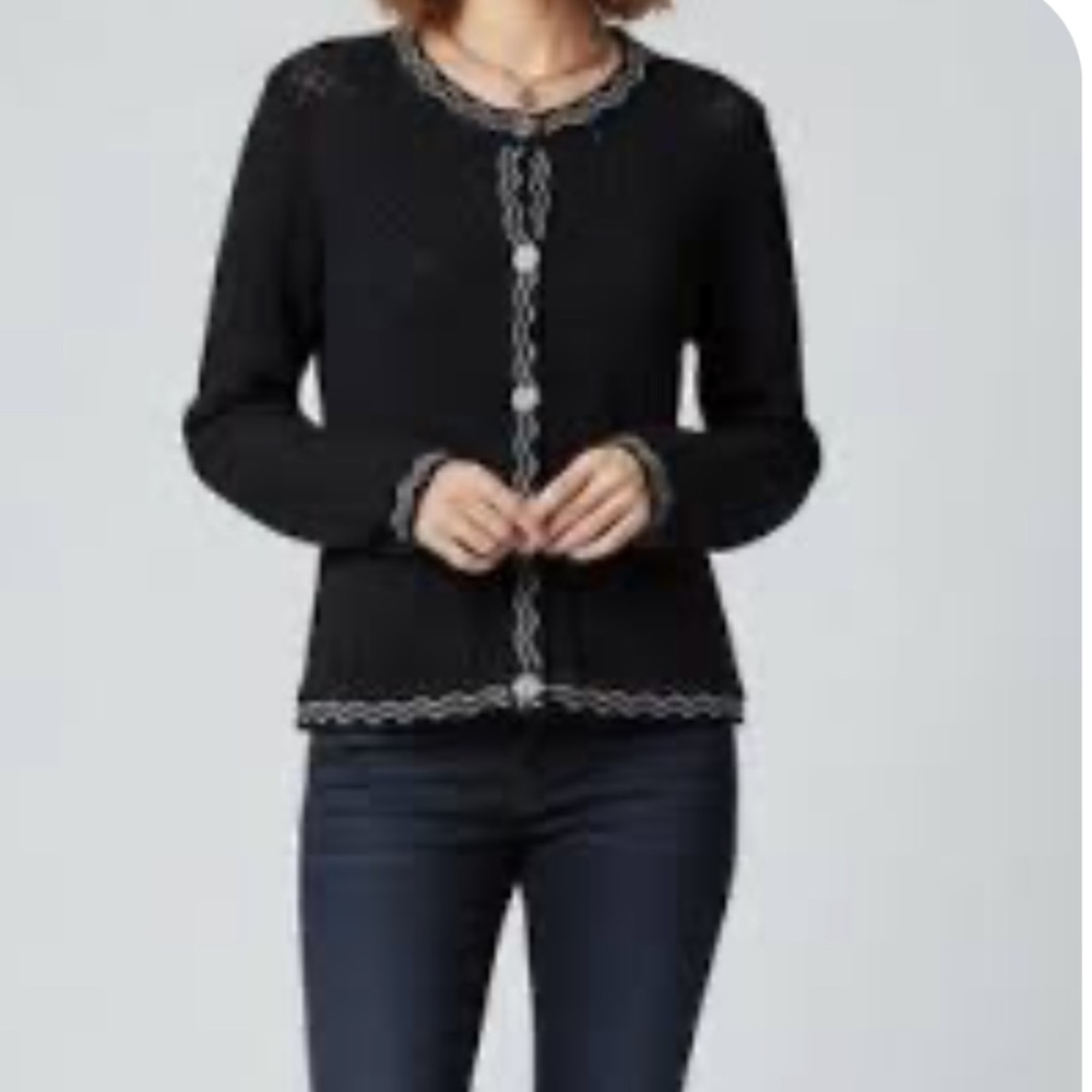 Missoni Lightweight Black Knit Cardigan, Size M - Picture 2 of 7